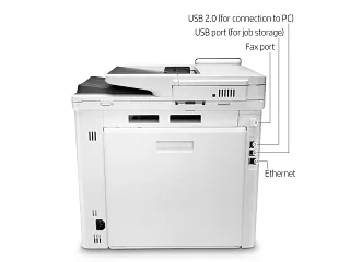 HP Color LaserJet Pro MFP M479fnw Farblaser-Multifunktionsdrucker mit WLAN und Touchscreen