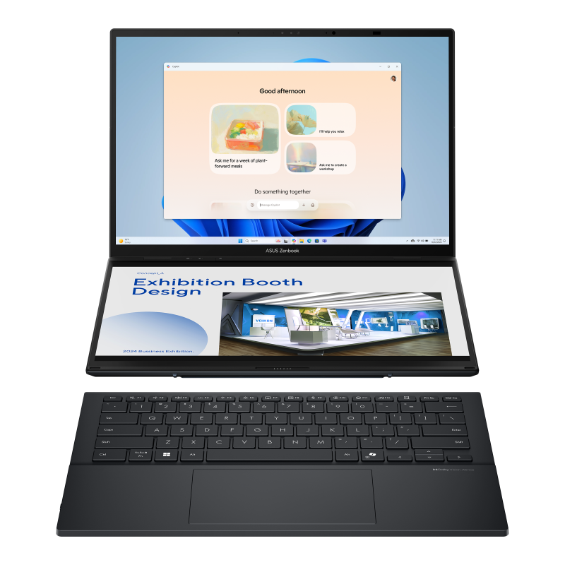 ASUS Zenbook DUO UX8406CA mit Dual-Screen OLED Display, Intel Core Ultra 9 und 32 GB RAM