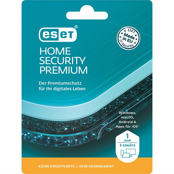 ESET HOME Security Premium Sicherheitssoftware mit Passwort Manager und Dateiverschlüsselung