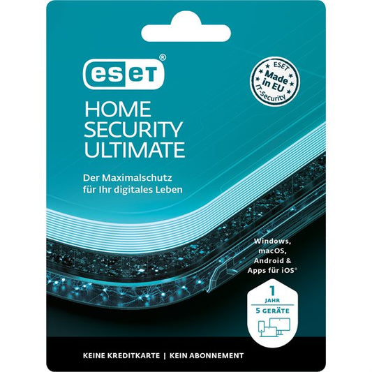 ESET HOME Security Ultimate mit Antivirus VPN Passwort Manager und Identitätsschutz