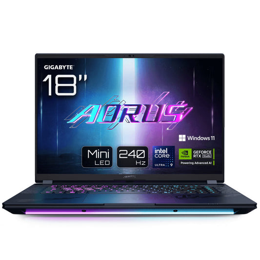 Gigabyte AORUS MASTER 18 Gaming Notebook mit Intel Core Ultra 9, NVIDIA RTX 5080 und 18 Zoll Mini-LED Display