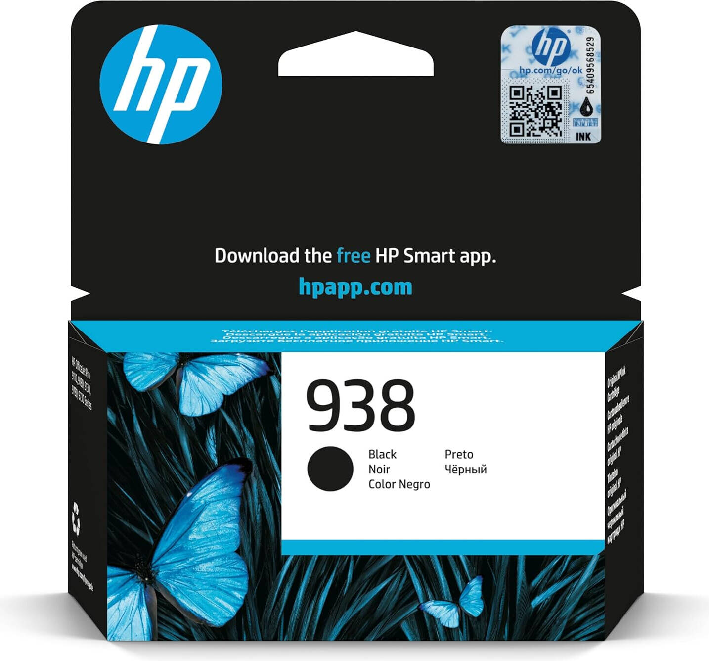 HP 938 Original Druckerpatrone in Schwarz, Cyan, Magenta oder Gelb für HP OfficeJet Pro Drucker