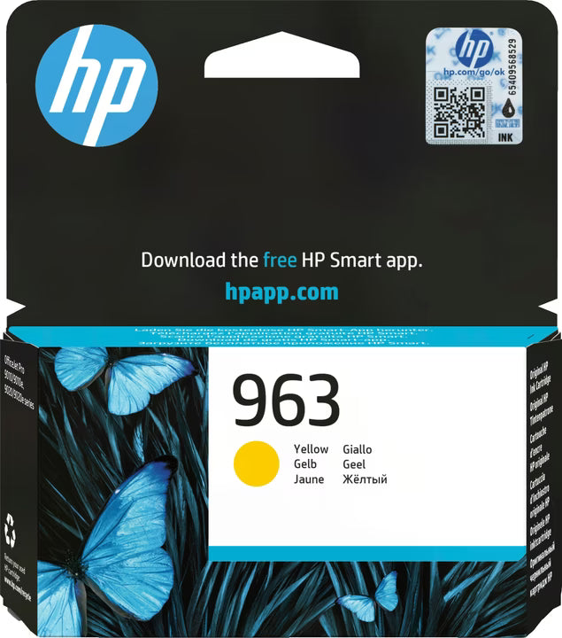 HP 963 Original Druckerpatrone für HP OfficeJet Pro Drucker in Schwarz Cyan Magenta und Gelb