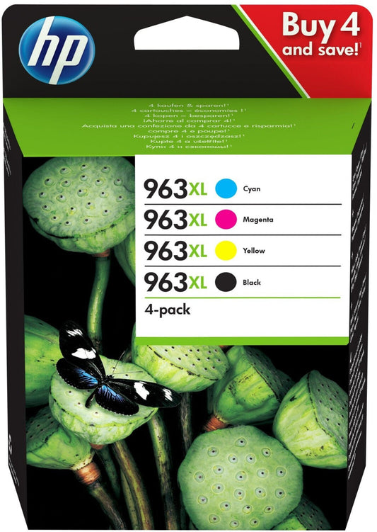 HP 963XL Original Druckerpatronen Serie mit Schwarz Cyan Magenta Gelb und Multipack für HP OfficeJet Pro Drucker