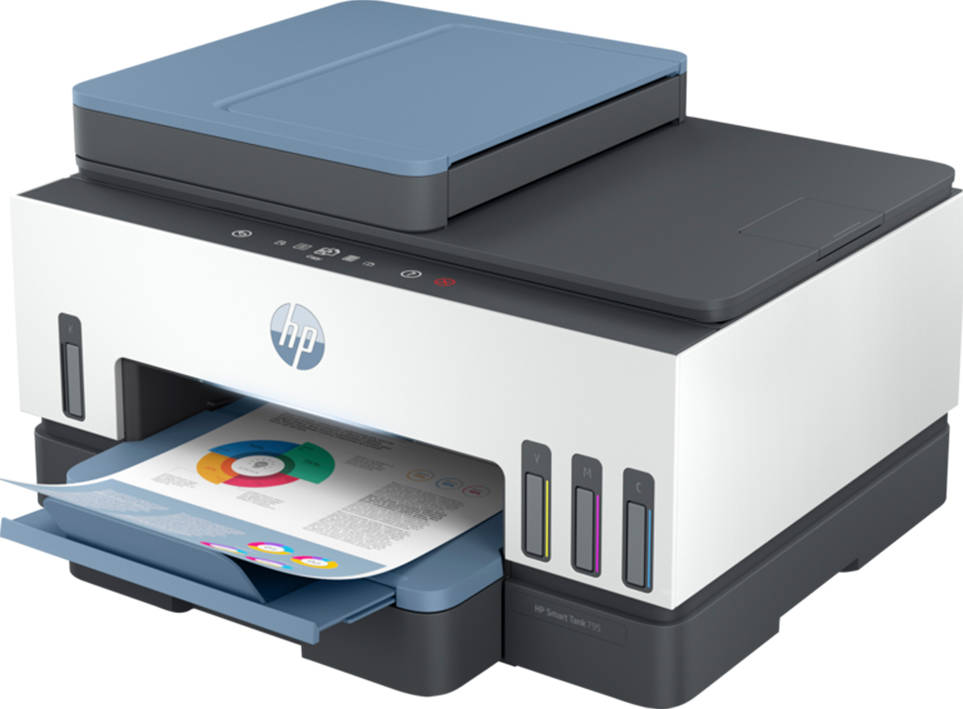HP Smart Tank 795 All-in-One Multifunktionsdrucker mit WLAN, Duplexdruck und Tintentanksystem