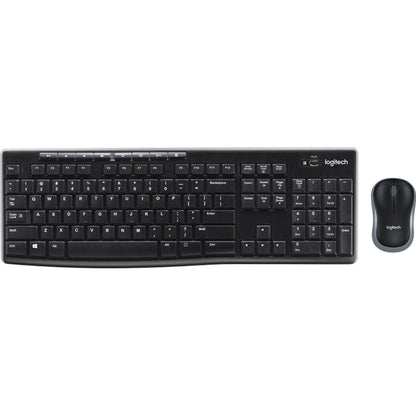 Logitech MK270 Wireless Combo mit kabelloser Tastatur und optischer Maus für Büro und Homeoffice