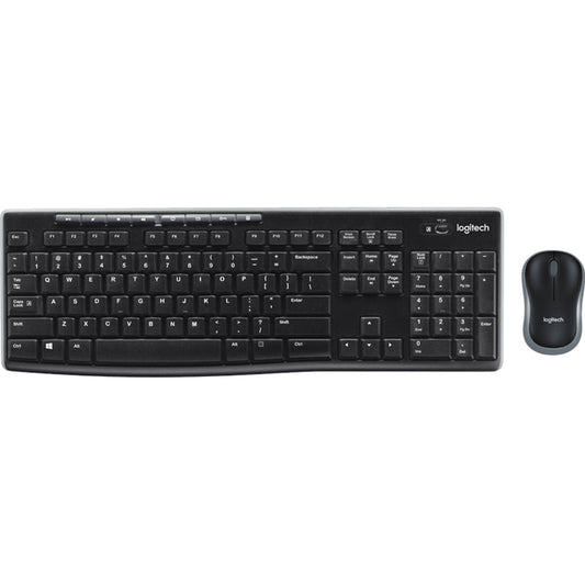 Logitech MK270 Wireless Combo mit kabelloser Tastatur und optischer Maus für Büro und Homeoffice