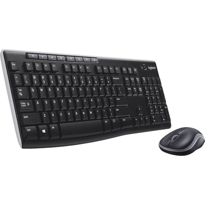 Logitech MK270 Wireless Combo mit kabelloser Tastatur und optischer Maus für Büro und Homeoffice