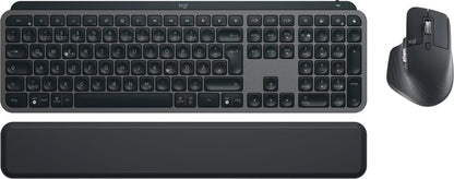 Logitech MX Keys S Combo mit MX Master 3S Maus und ergonomischer Handballenauflage