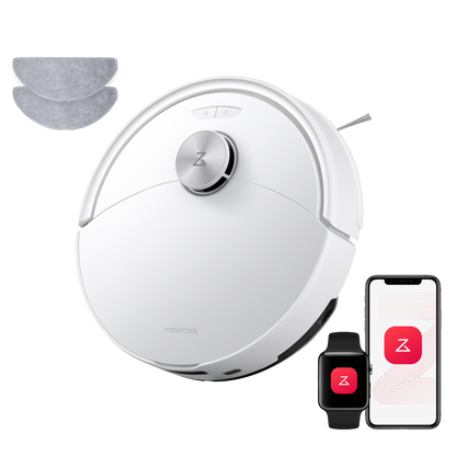 Roborock Q10 S5 Set Saug- und Wischroboter mit zusätzlichem Wischtuch für die automatische Bodenreinigung