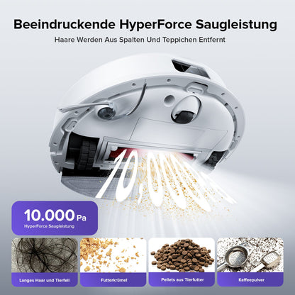 Roborock Q10 S5 Set Saug- und Wischroboter mit zusätzlichem Wischtuch für die automatische Bodenreinigung