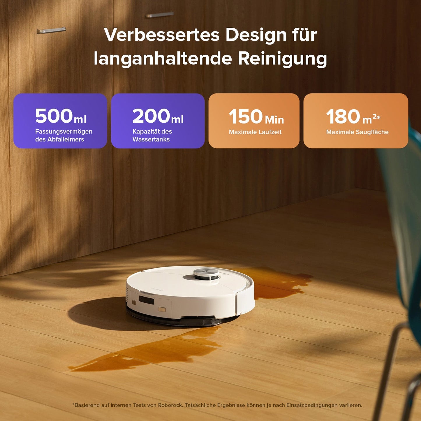 Roborock Q10 S5 Set Saug- und Wischroboter mit zusätzlichem Wischtuch für die automatische Bodenreinigung