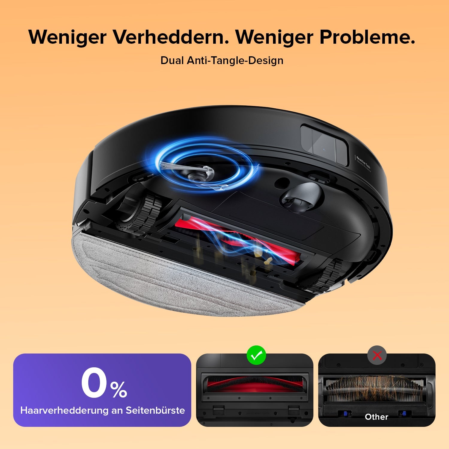 Roborock Q10 S5 Set Saug- und Wischroboter mit zusätzlichem Wischtuch für die automatische Bodenreinigung