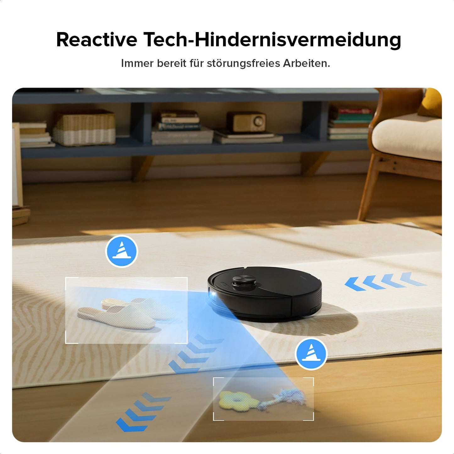 Roborock Q10 S5 Set Saug- und Wischroboter mit zusätzlichem Wischtuch für die automatische Bodenreinigung