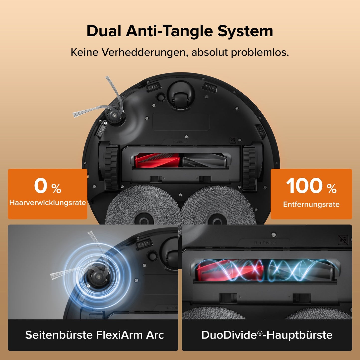 Roborock Qrevo Edge 2 Saug- und Wischroboter mit 25000 Pa HyperForce Saugkraft