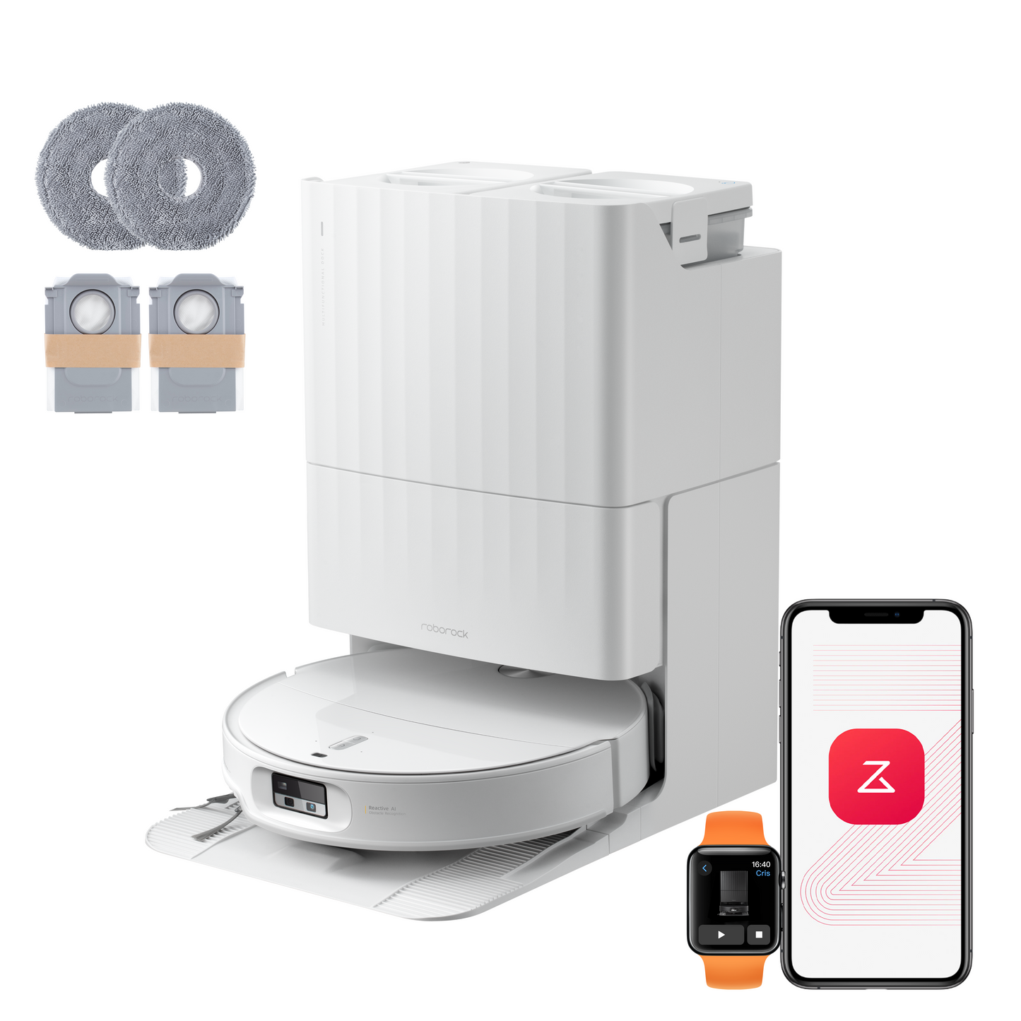 Roborock Qrevo Edge 2 Saug- und Wischroboter mit 25000 Pa HyperForce Saugkraft