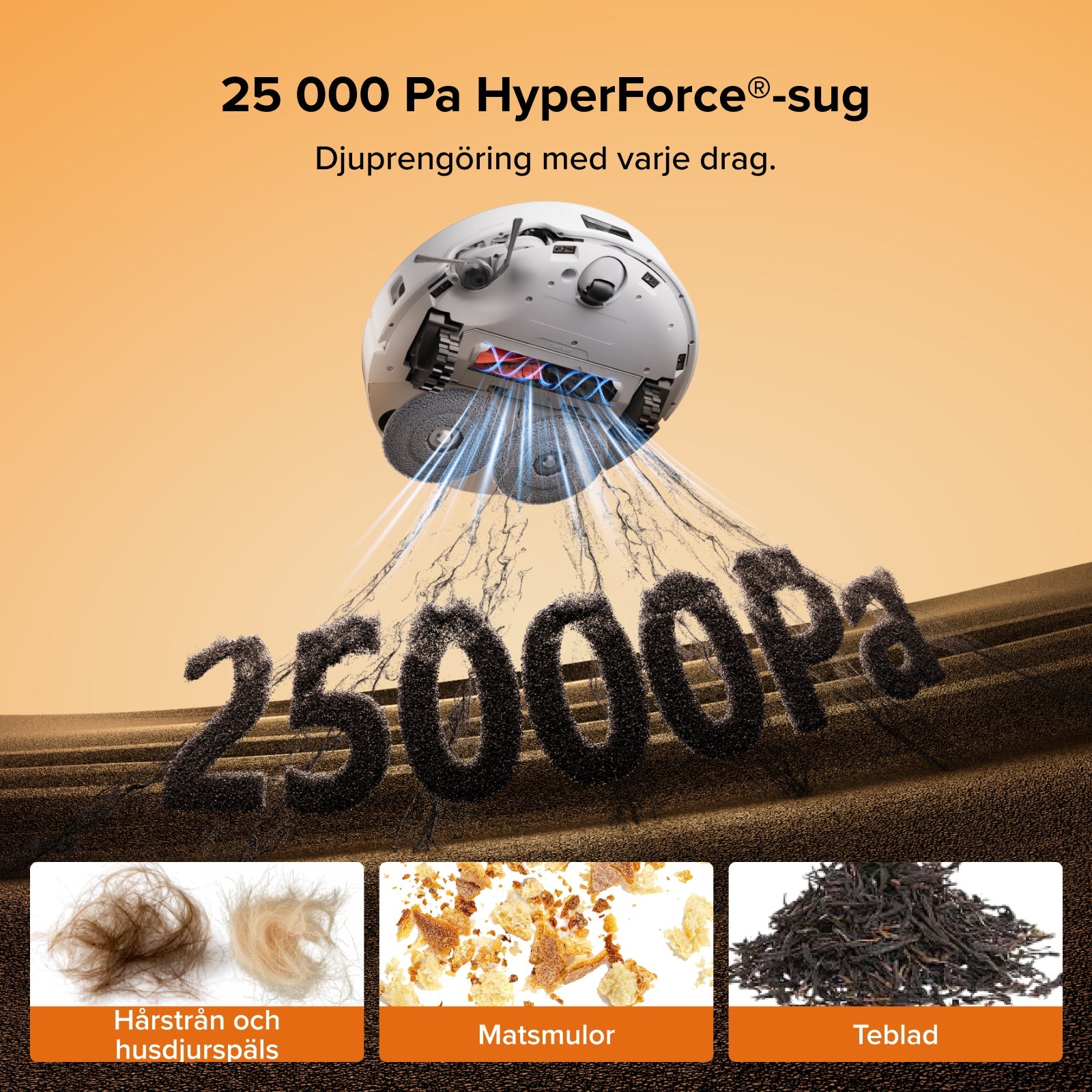 Roborock Qrevo Edge 2 Saug- und Wischroboter mit 25000 Pa HyperForce Saugkraft