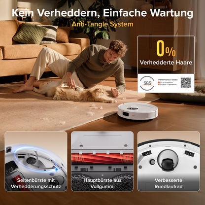 Roborock Qrevo S Pro Saug- und Wischroboter mit 18500 Pa Saugkraft und Multifunktions-Dockingstation