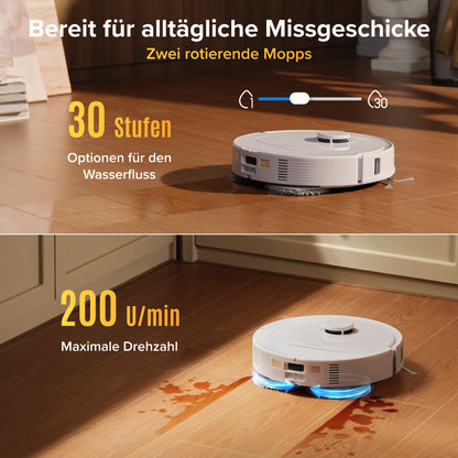 Roborock Qrevo S Pro Saug- und Wischroboter mit 18500 Pa Saugkraft und Multifunktions-Dockingstation