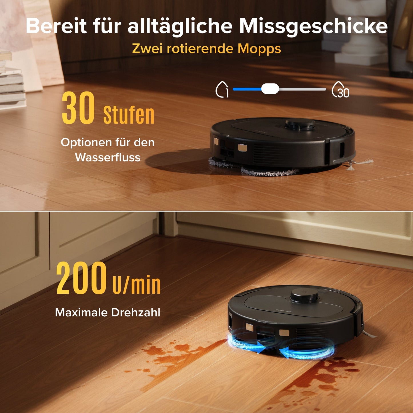 Roborock Qrevo S Pro Saug- und Wischroboter mit 18500 Pa Saugkraft und Multifunktions-Dockingstation