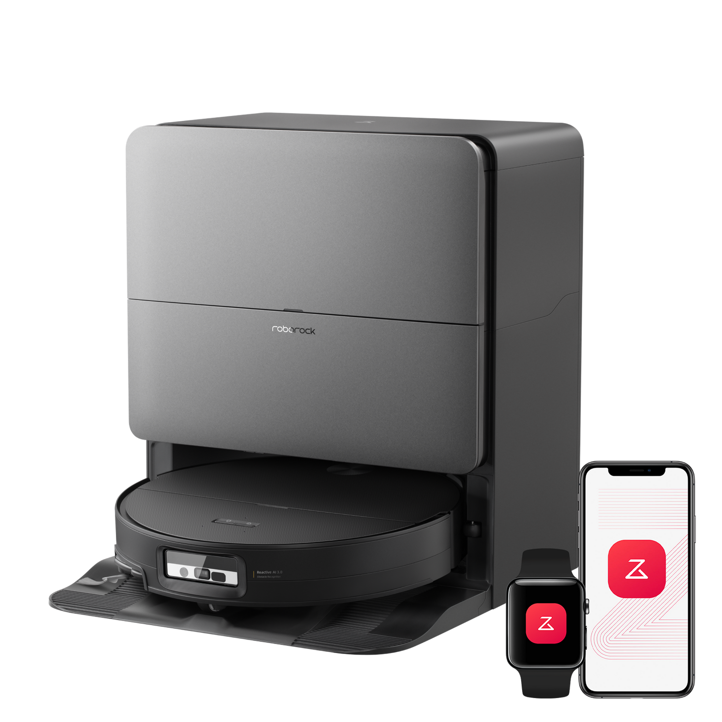 Roborock Saros 20 Sonic Saugroboter mit RockDock und intelligenter Wischfunktion