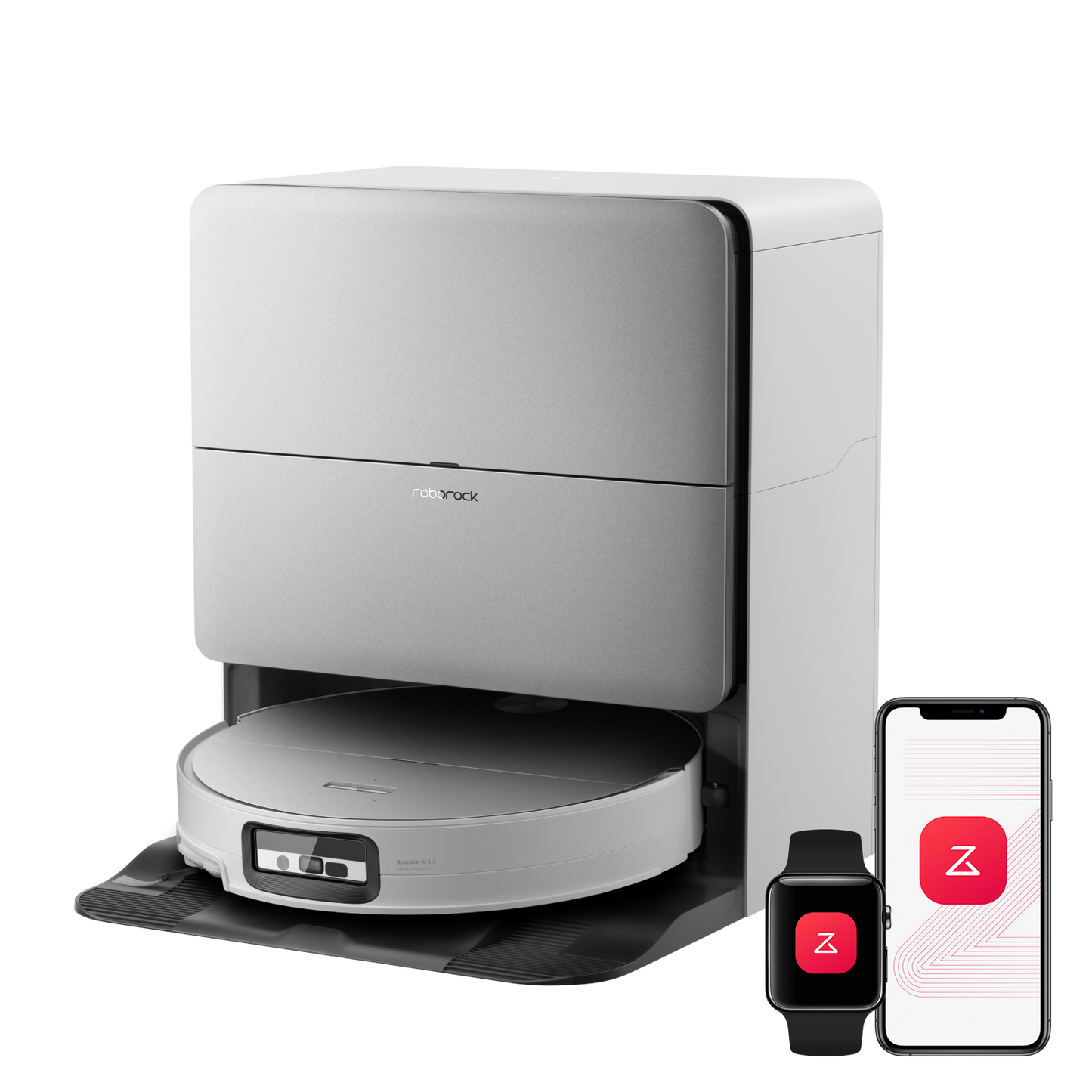 Roborock Saros 20 Sonic Saugroboter mit RockDock und intelligenter Wischfunktion