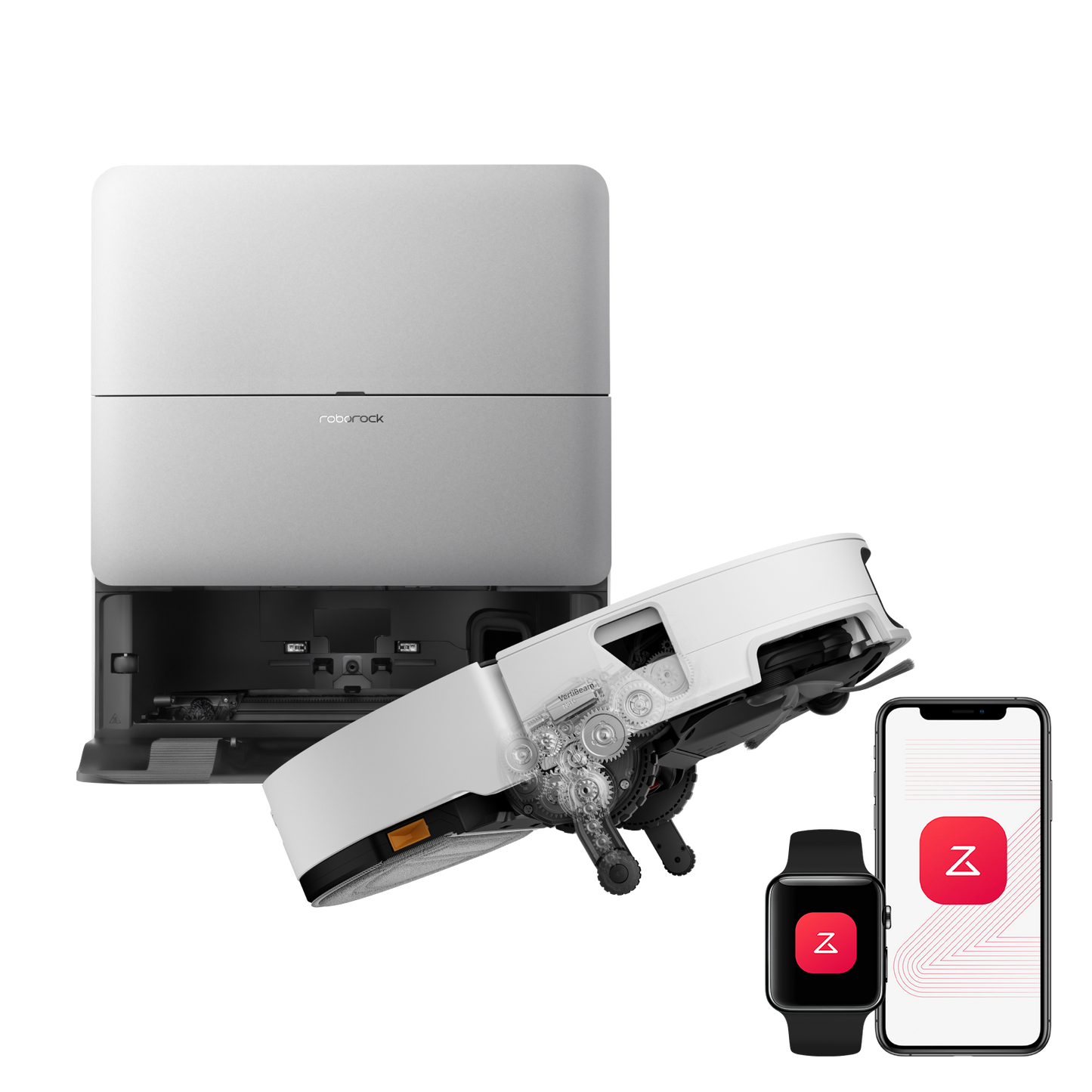 Roborock Saros 20 Sonic Saugroboter mit RockDock und intelligenter Wischfunktion