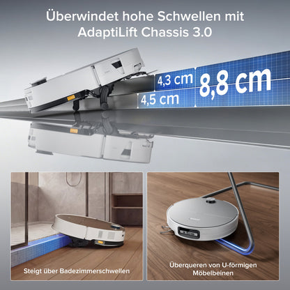 Roborock Saros 20 Sonic Saugroboter mit RockDock und intelligenter Wischfunktion