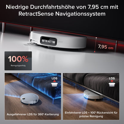 Roborock Saros 20 Sonic Saugroboter mit RockDock und intelligenter Wischfunktion