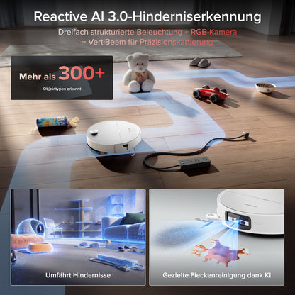 Roborock Saros 20 Sonic Saugroboter mit RockDock und intelligenter Wischfunktion