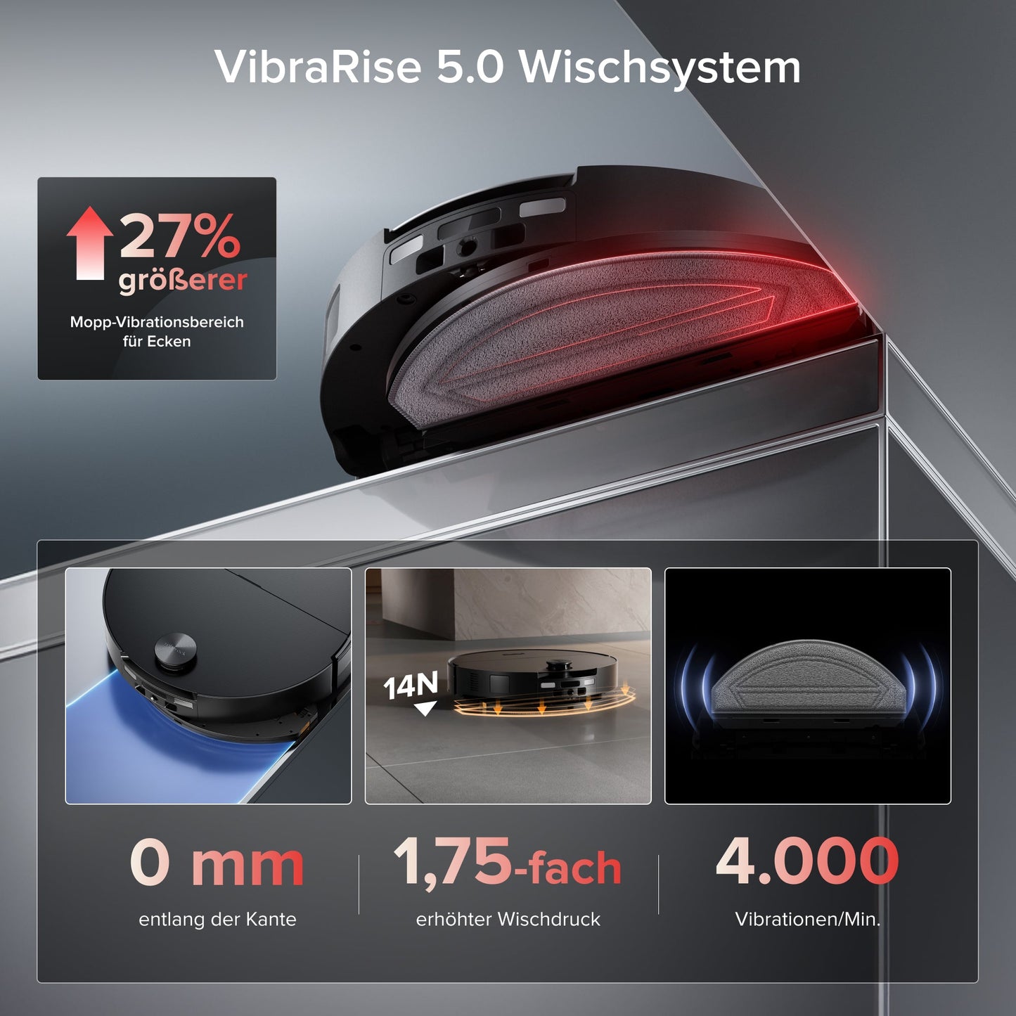 Roborock Saros 20 Sonic Saugroboter mit RockDock und intelligenter Wischfunktion