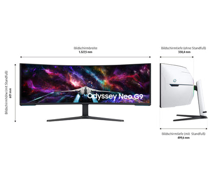 Samsung Odyssey Neo G9 G95NC 57 Zoll Curved Gaming Monitor mit Dual UHD Auflösung und 240 Hz