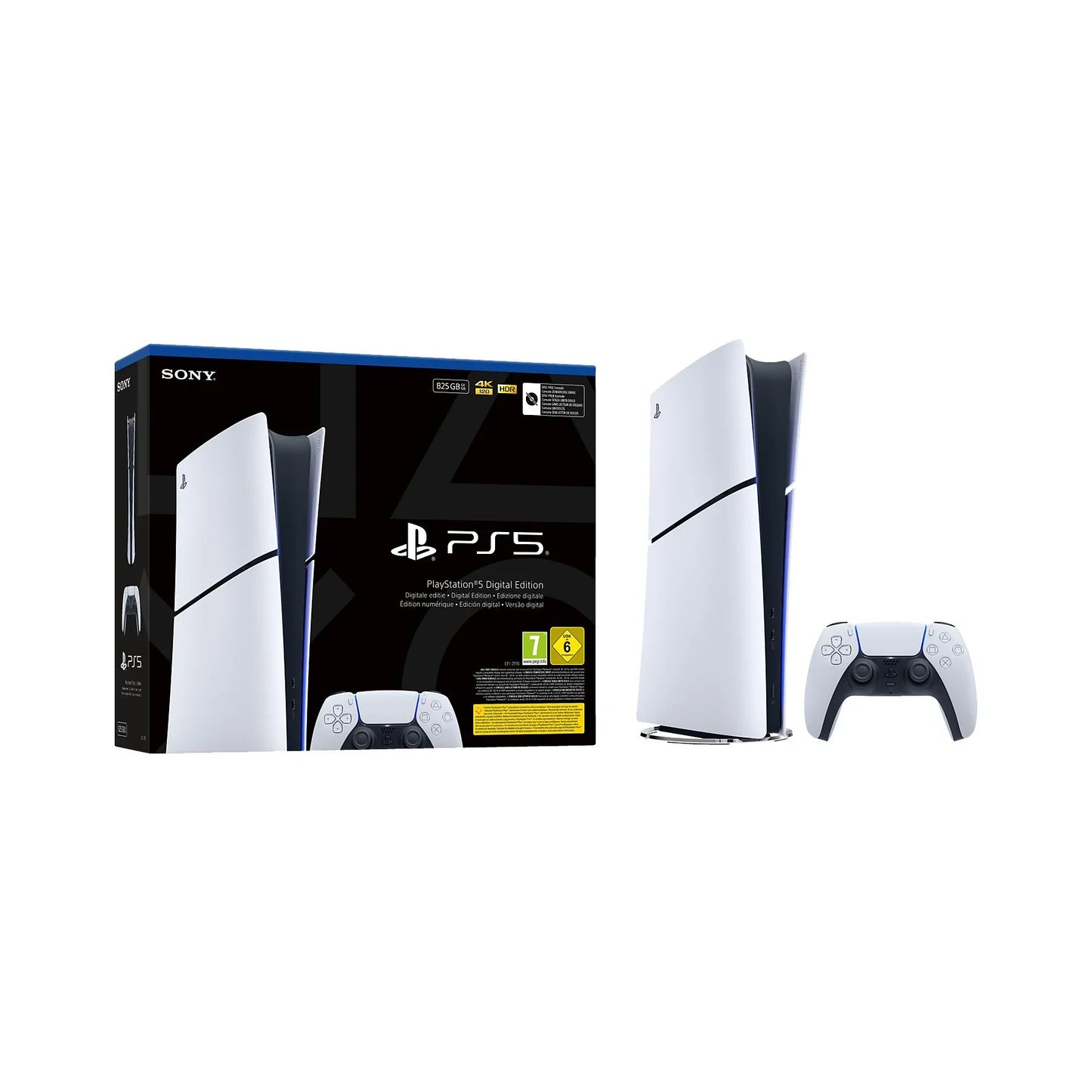 Sony PlayStation 5 Digital Edition Slim Konsole mit 825GB SSD für digitales Gaming