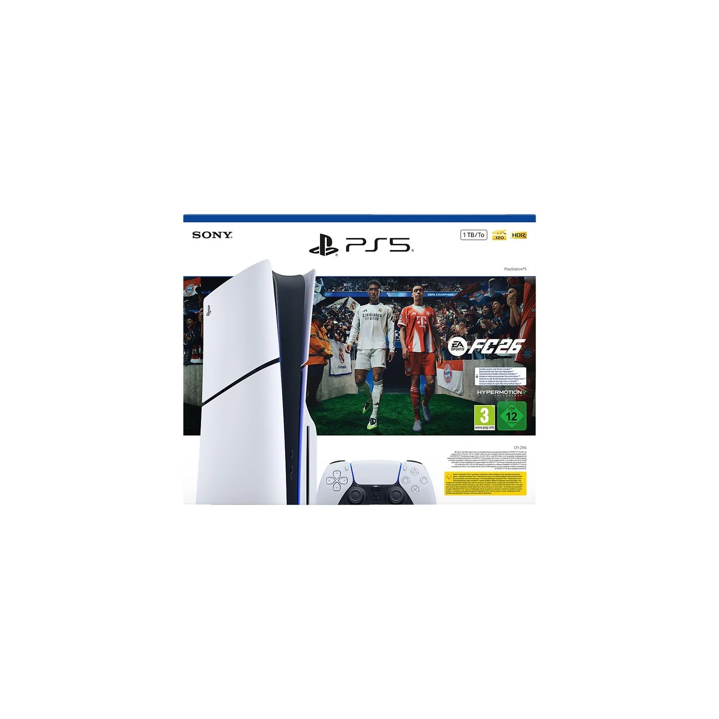 Sony PlayStation 5 Pro 2TB Konsole mit EA SPORTS FC 26 Bundle und DualSense Controller