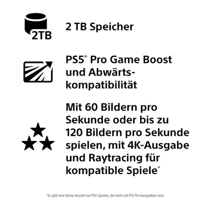 Sony PlayStation 5 Pro Konsole mit 2 TB SSD für Next-Gen Gaming